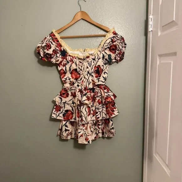 Current Mood by Dolls Kill off-the-shoulder floral mini dress - Picture 2 of 5